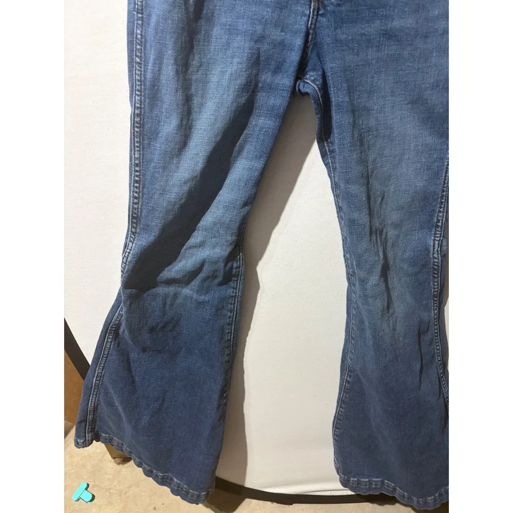 Wrangler Women Blue Denim Flare Bell Bottom Jeans‎ 28 x 34